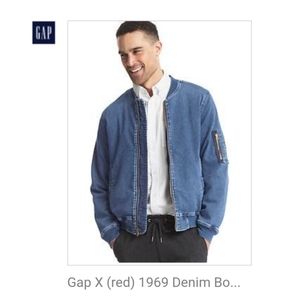 GAP | Classic Denim Bomber Jacket | Size S